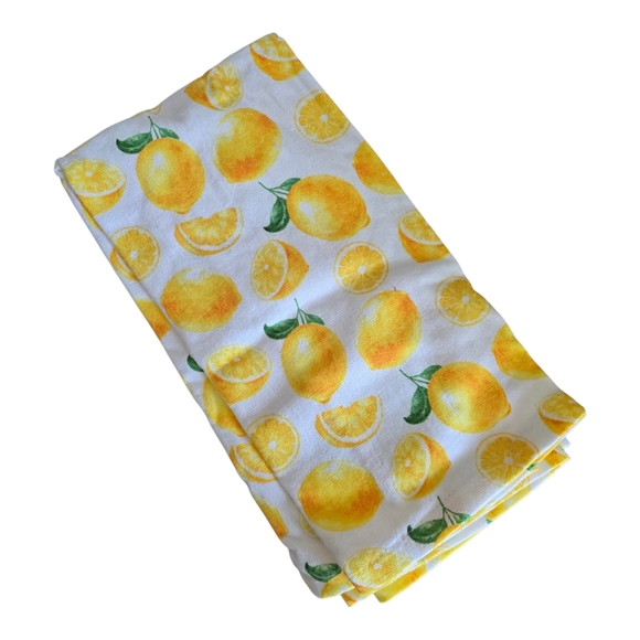 Chic Lemon Pattern Kitchen Towels - Picture 2 of 2